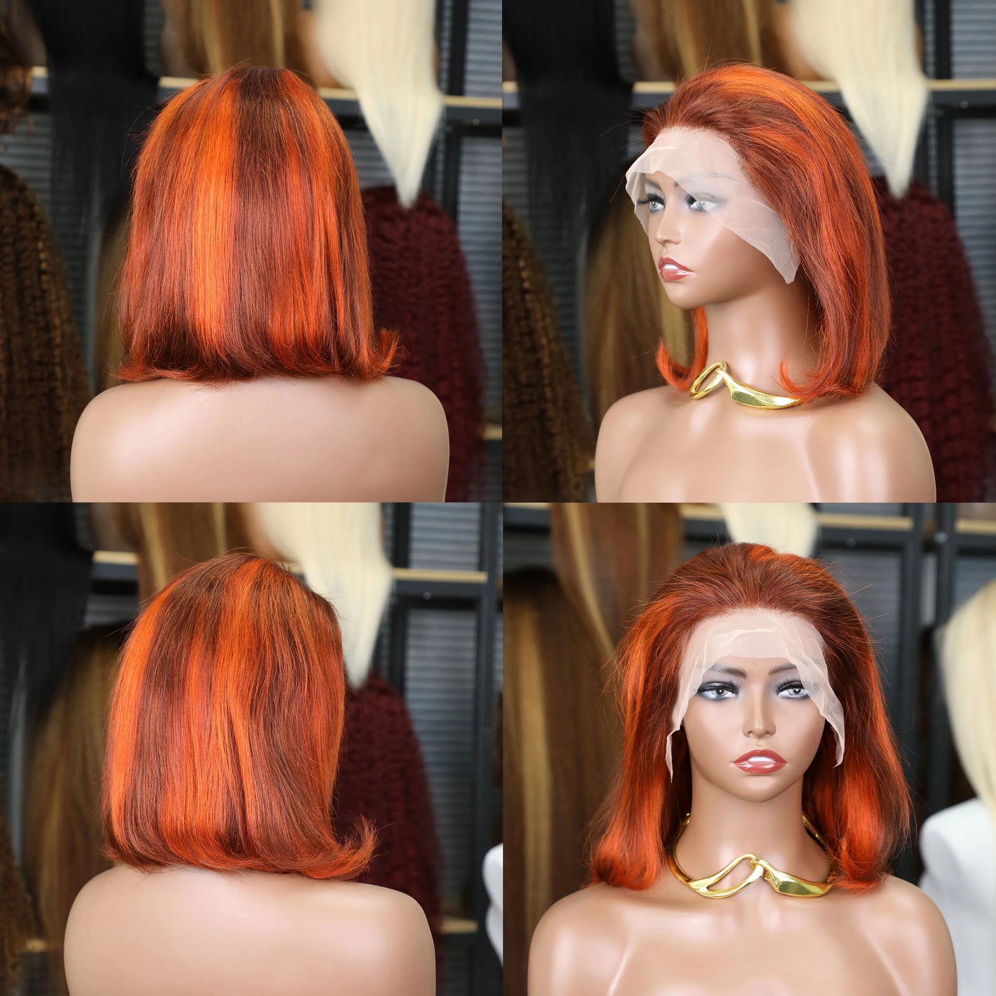 Bob Wig Human Hair Lace Wigs Brazilian Hair
