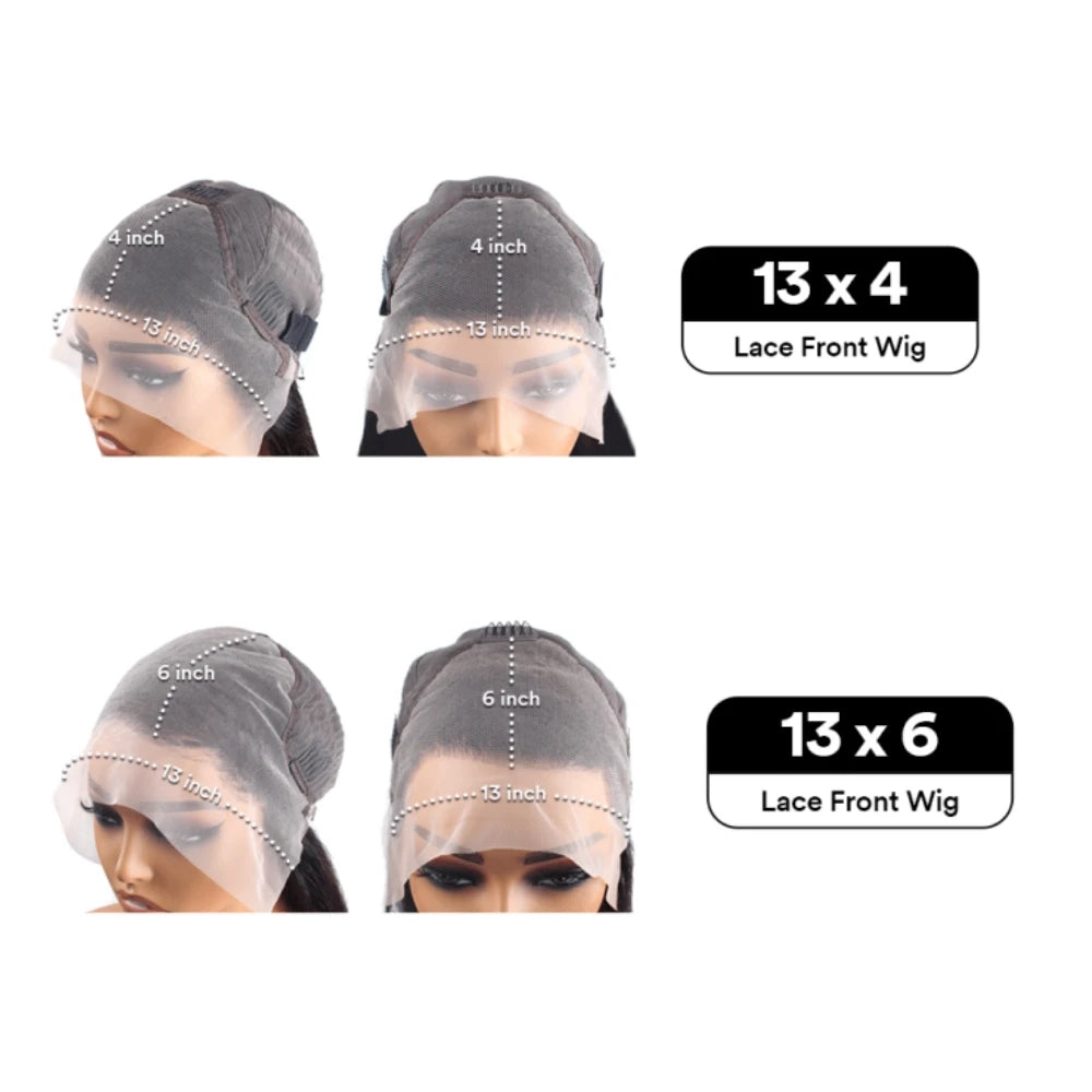 Chocolate Brown Body Wave Lace Front Wig Transparent