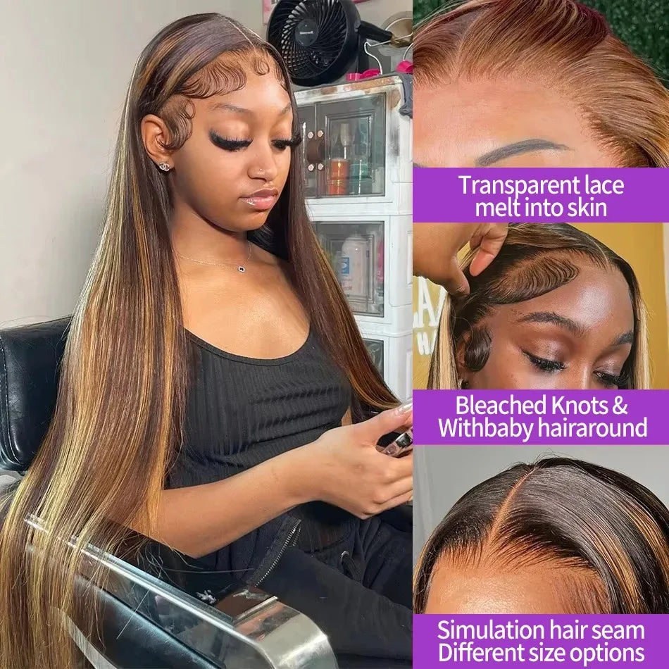 Wigs Colored Lace Front Human Hair Wigs For Women