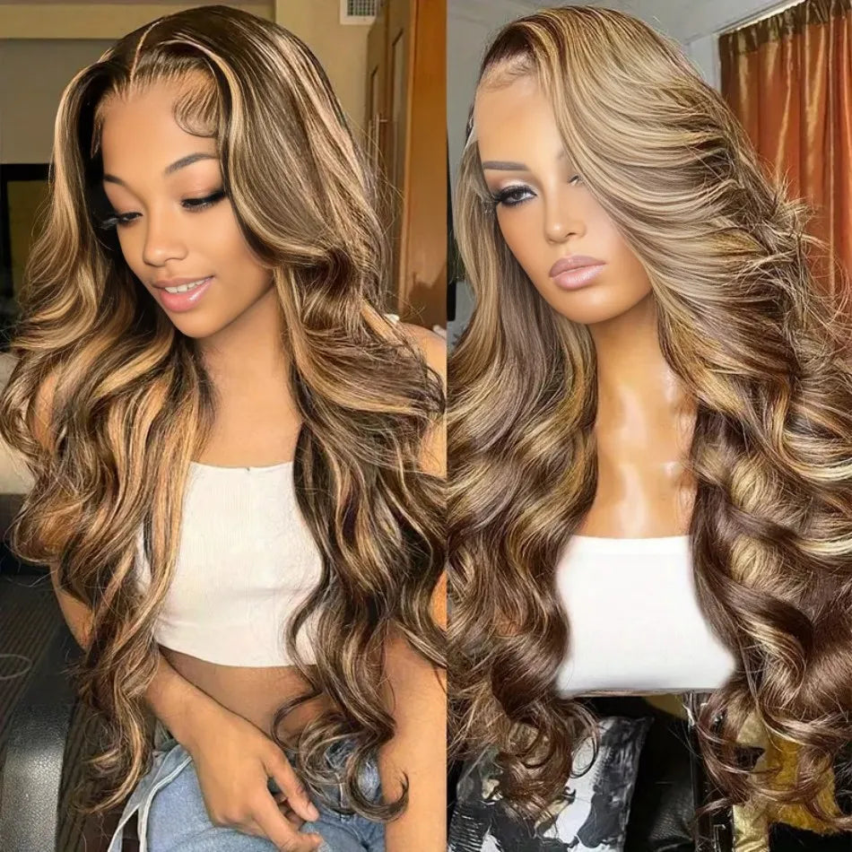 Body wave lace front wig human hair