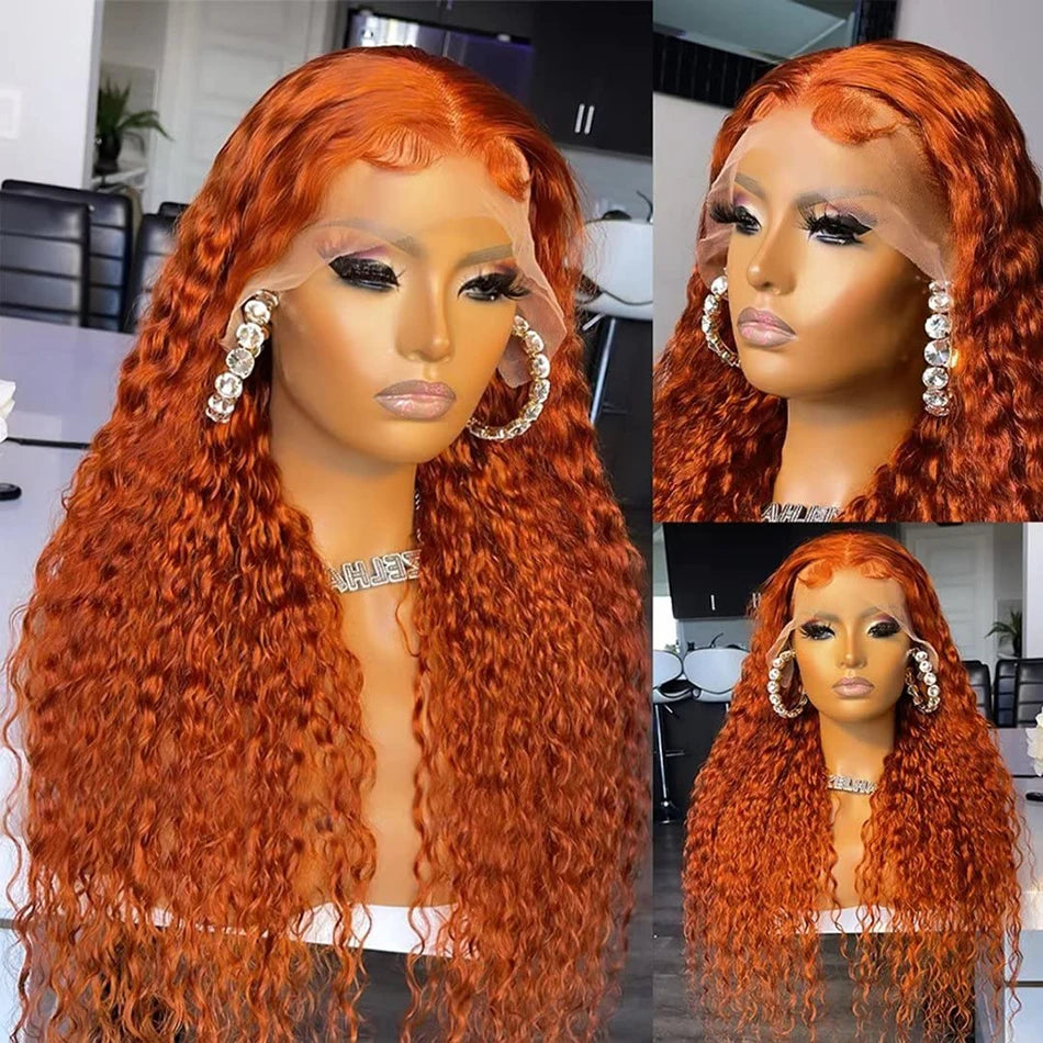 Orange Ginger Lace Front Wig Human Hair