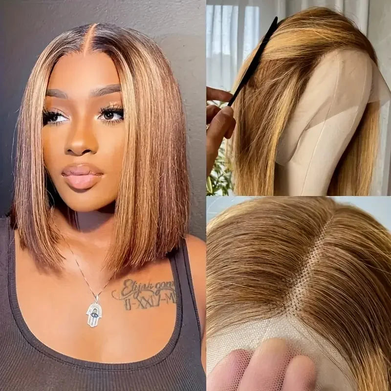 100% Human Hair Wigs Lace Frontal