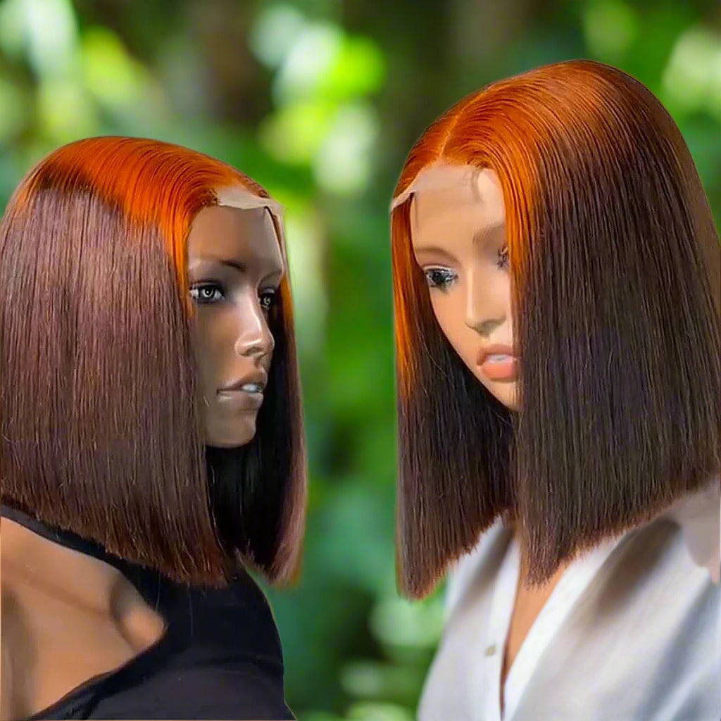 Lace Frontal Wigs Bone Straight 13x6 Bob Wig Lace Front Human Hair Wigs