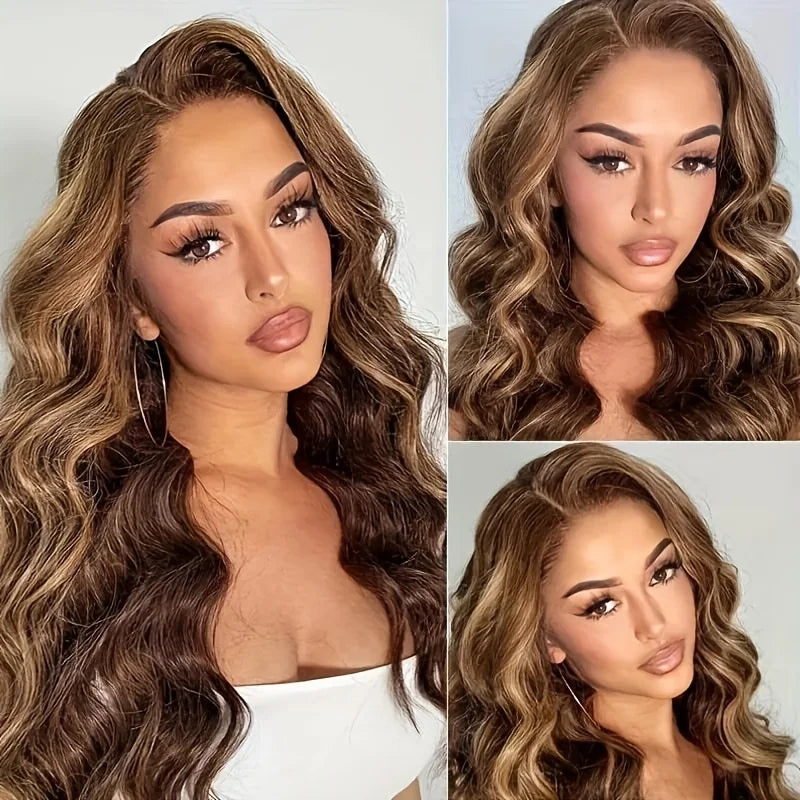 Body wave lace front wig human hair
