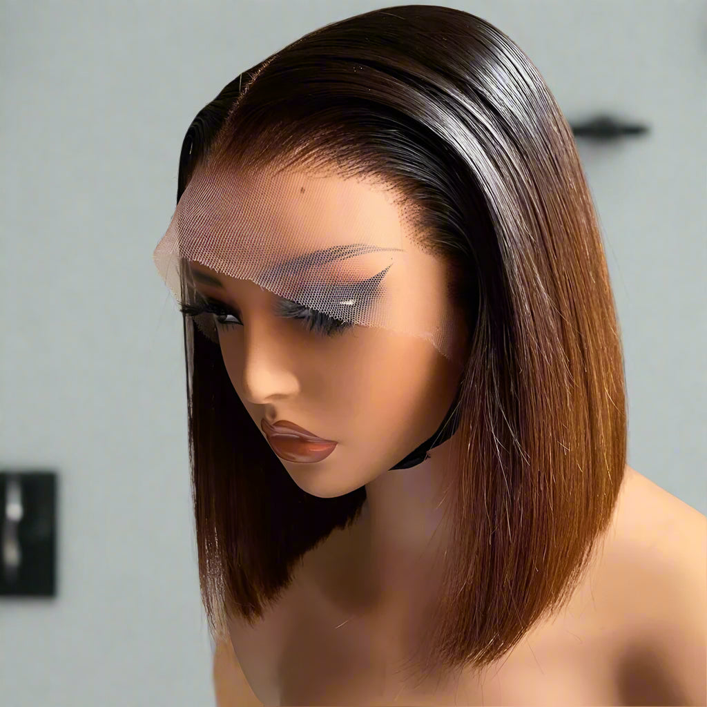 Chocolate Brown Straight Bob Wigs