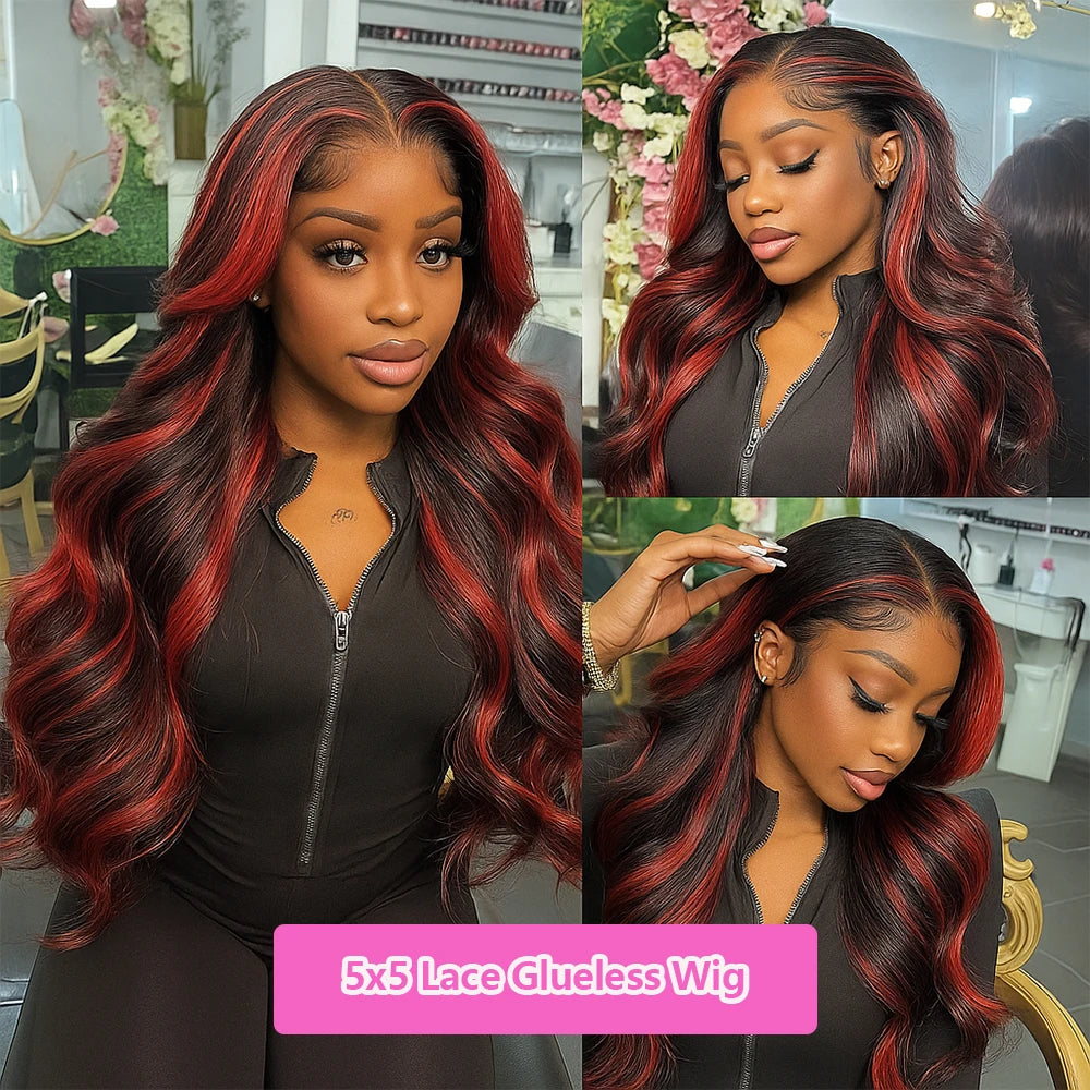 Lace Front Closure Body Wave Glueless Wigs Human Hair