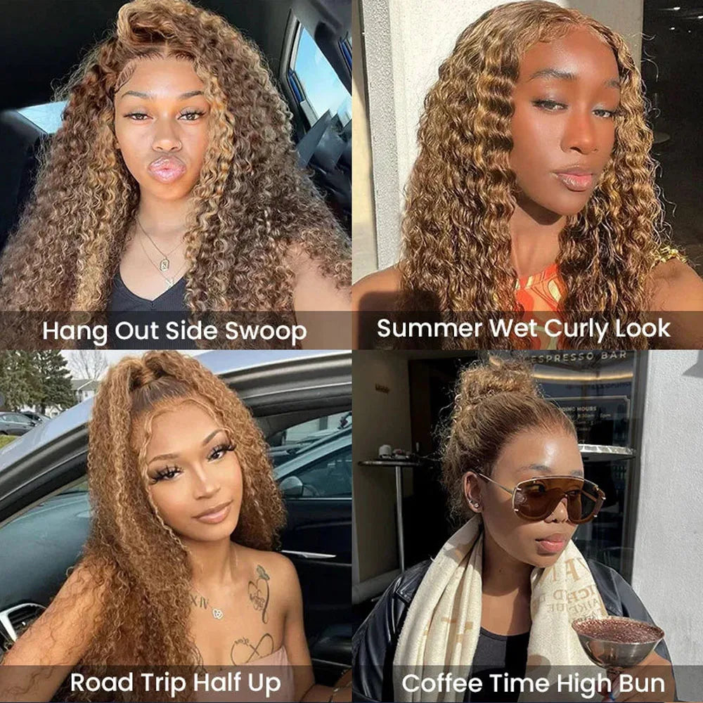 Invisible Strap Highlight 360 Full Hd Lace Front Wig