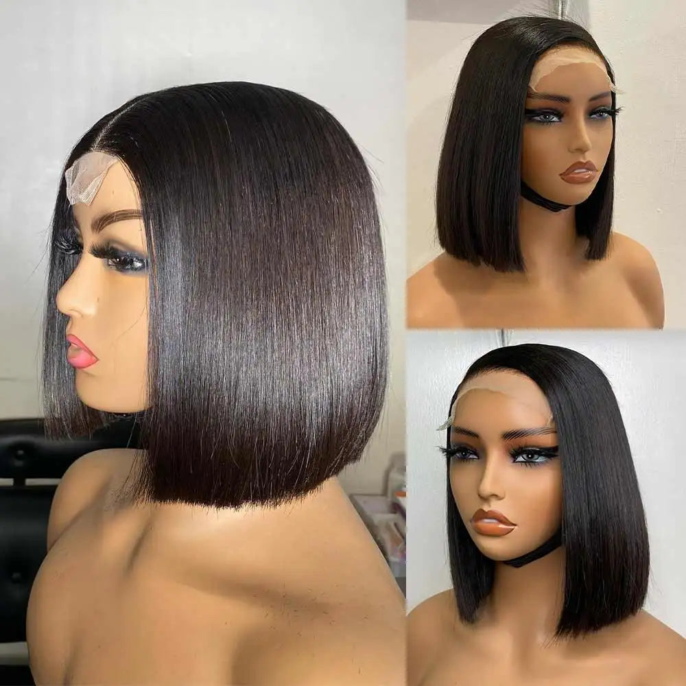 Chocolate Brown Straight Bob Wigs