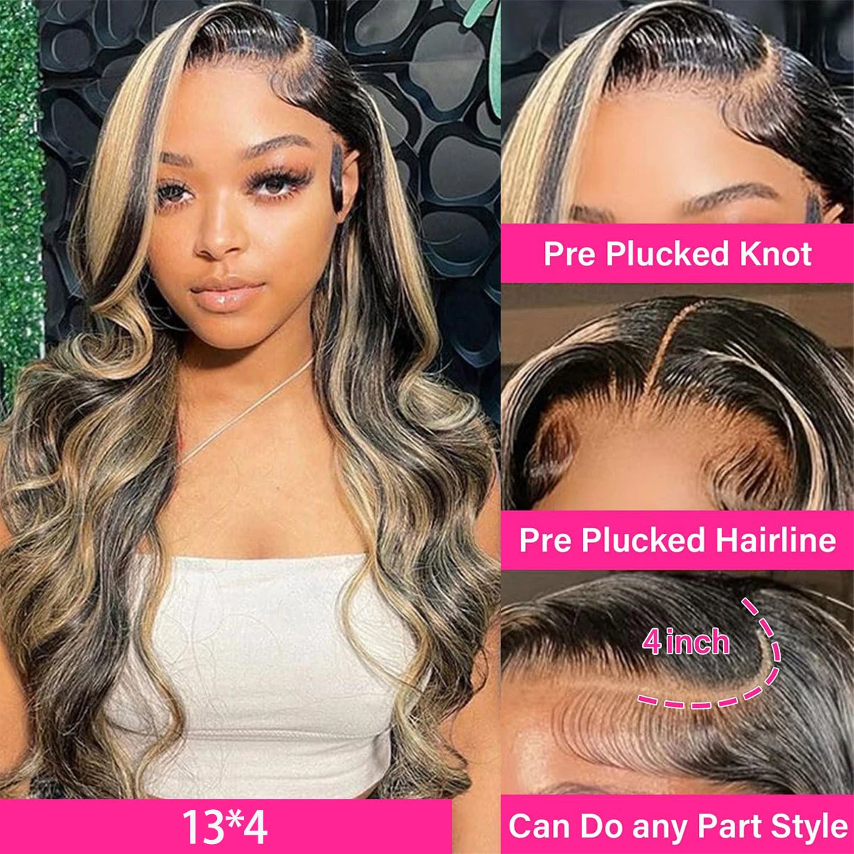 Body Wave Wig Human Hair Lace Frontal Wig