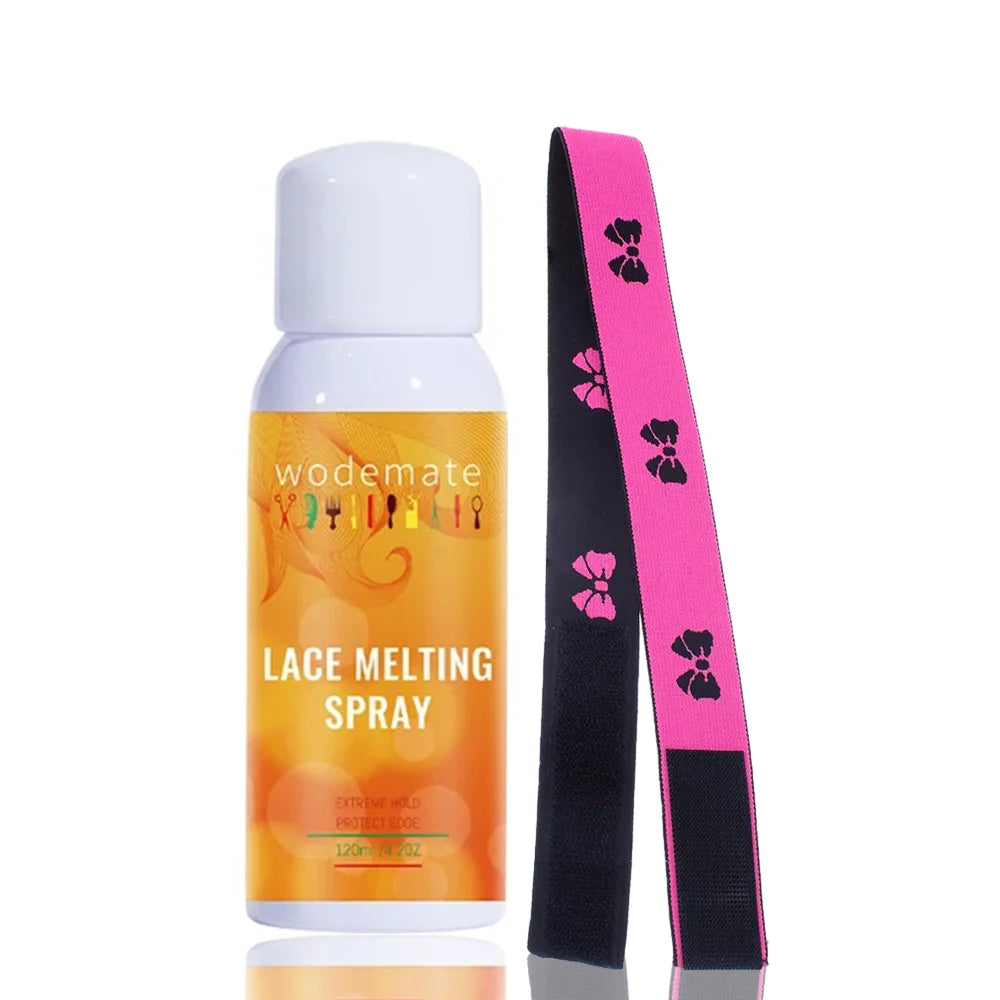 Melting Spray for Lace Wig Long Lasting Invisible Lace Melting Spray Quick Drying Melt Band Wigs Accessories 120ml