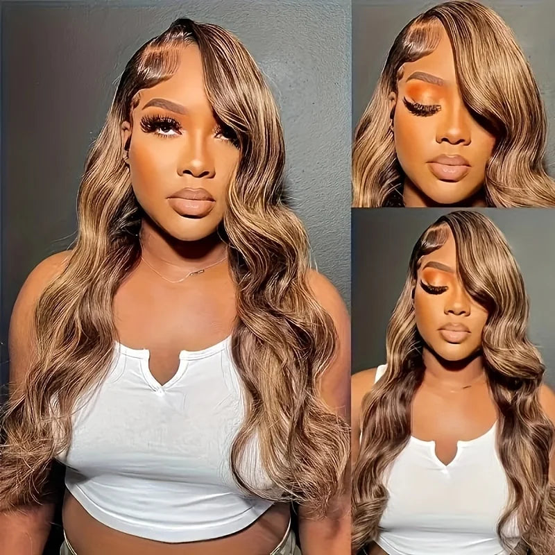 Body wave lace front wig human hair