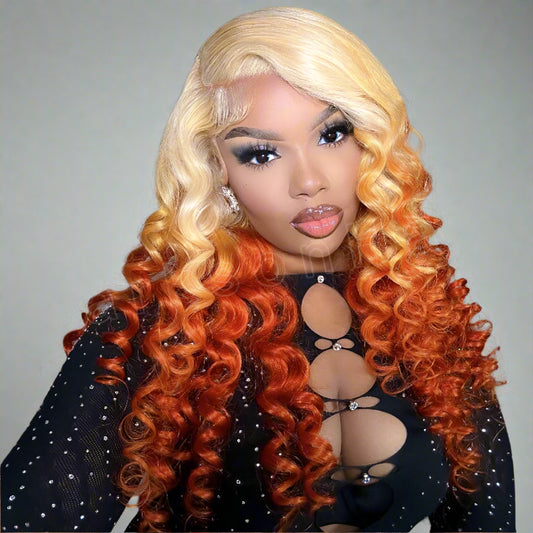 Highlight Deep Wave Wear Go Glueless Wig For Women Brazilian Lace Frontal Wig