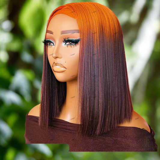 Lace Frontal Wigs Bone Straight 13x6 Bob Wig Lace Front Human Hair Wigs