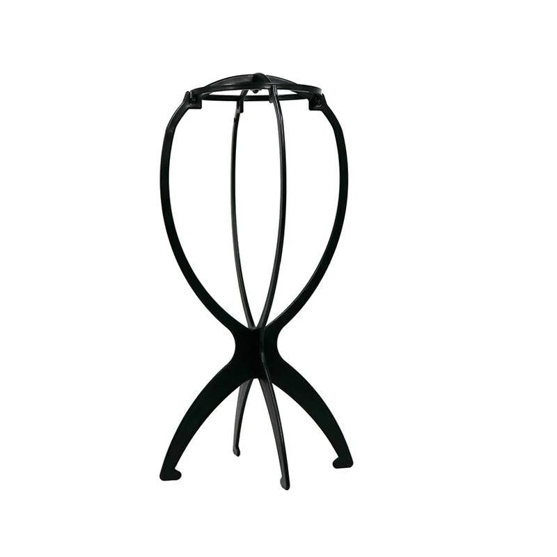 Nunify Plastic Wig Stand Portable Wig Head Stand Black Pink Wig Hang Holder Stand Durable Hair Display Tools Wig Accessories