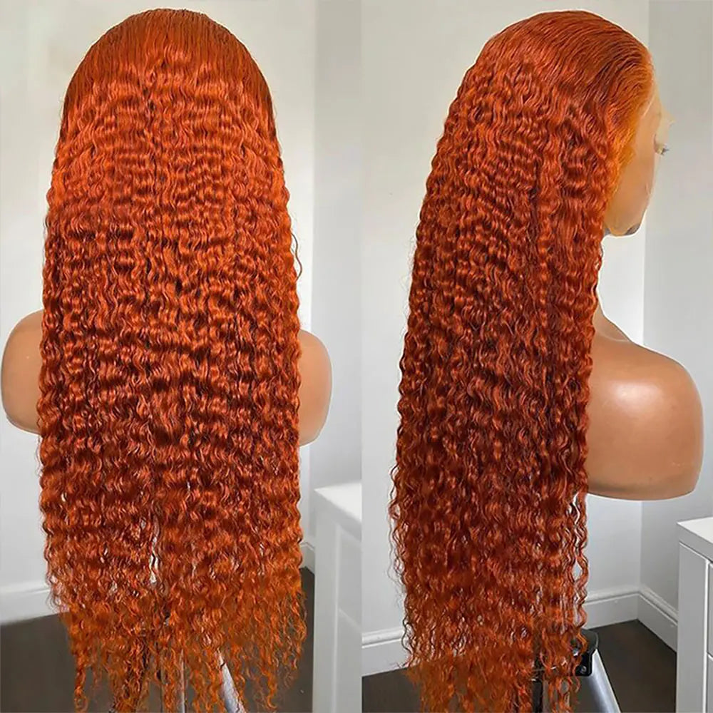 Orange Ginger Lace Front Wig Human Hair