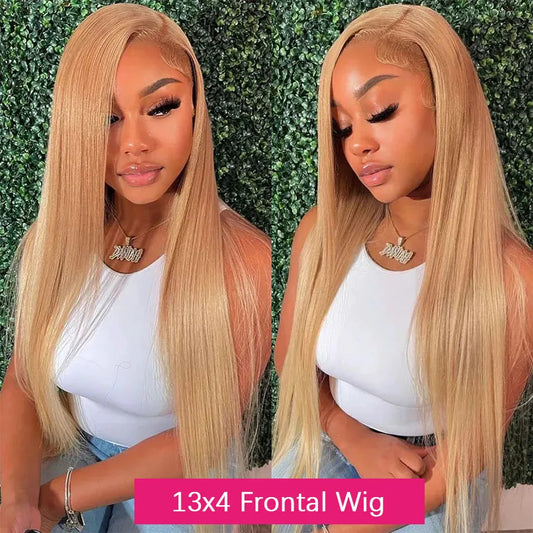 Honey Blonde Lace Front Wig Human Hair