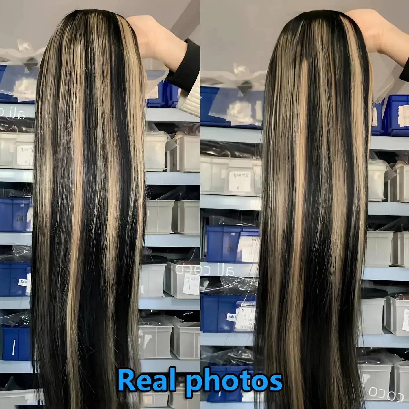 Highlight Bone Straight Lace Front Human Hair Wigs Real 200% Brazilian