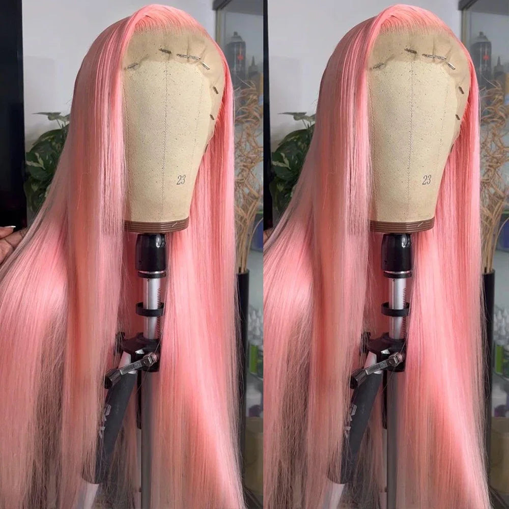 Bone Straight  Lace Front Wigs 100% Human Hair For Women