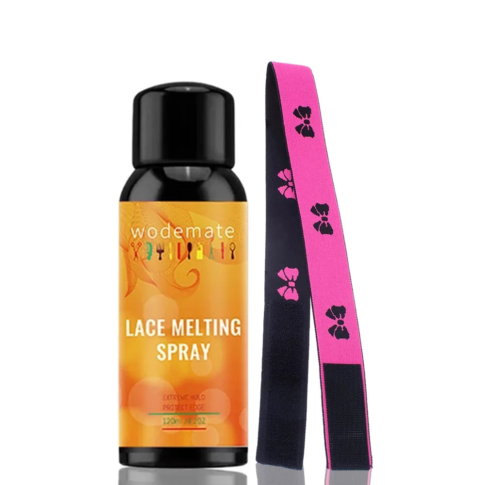 Melting Spray for Lace Wig Long Lasting Invisible Lace Melting Spray Quick Drying Melt Band Wigs Accessories 120ml