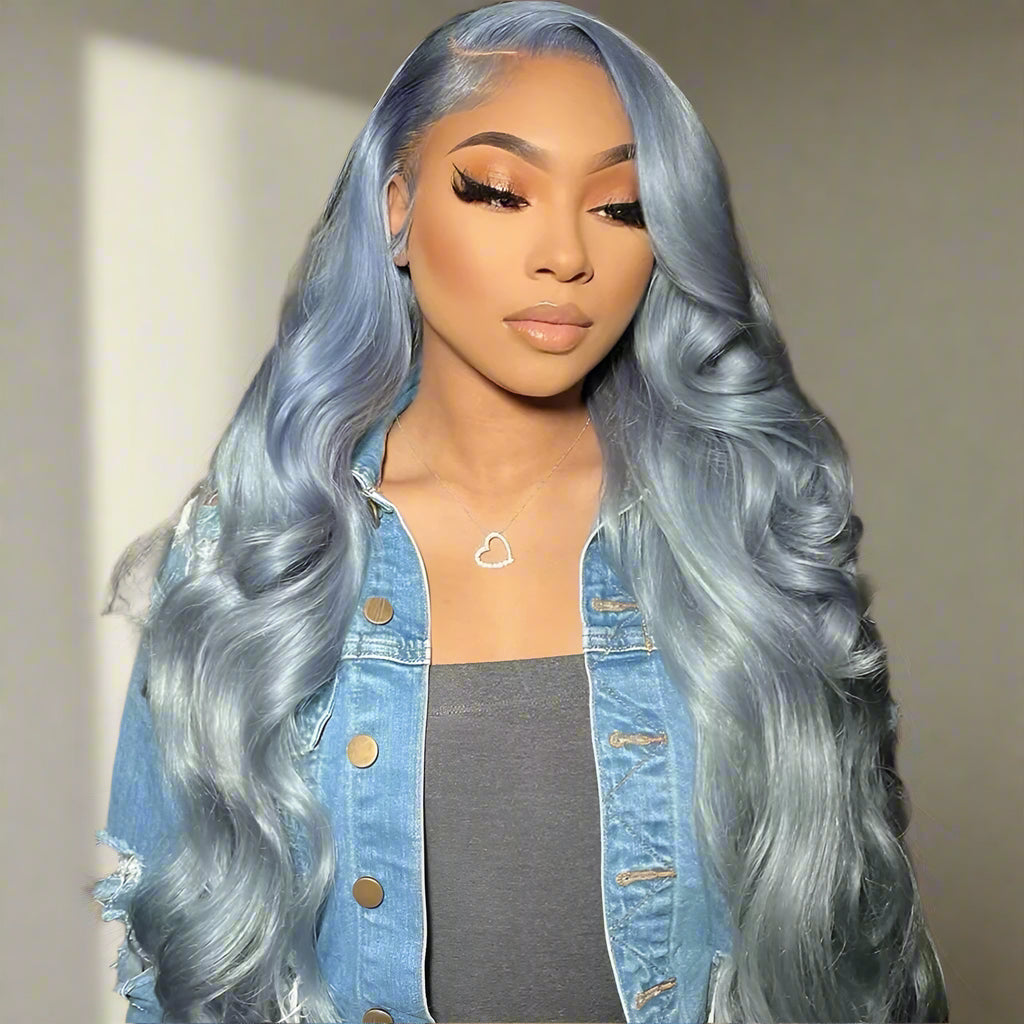 Transparent 13*4 13*6 Lace Frontal Wig Brazilian Body Wave Pre Plucked