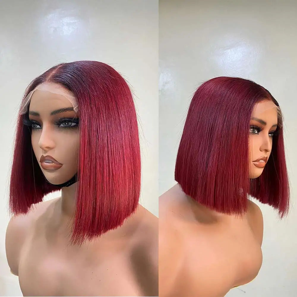 Chocolate Brown Straight Bob Wigs
